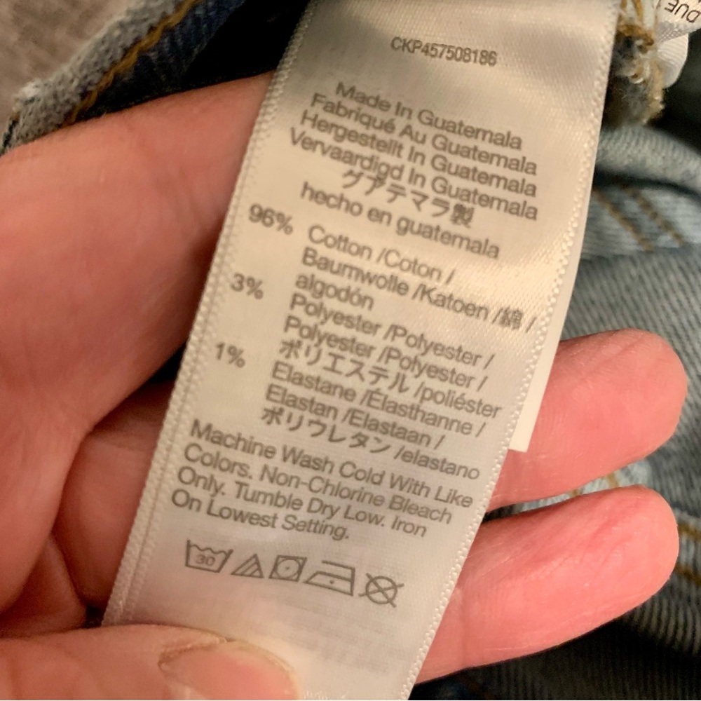 Madewell The Momjean Medium Wash Blue Denim Size 25 Petite - Picture 14 of 15